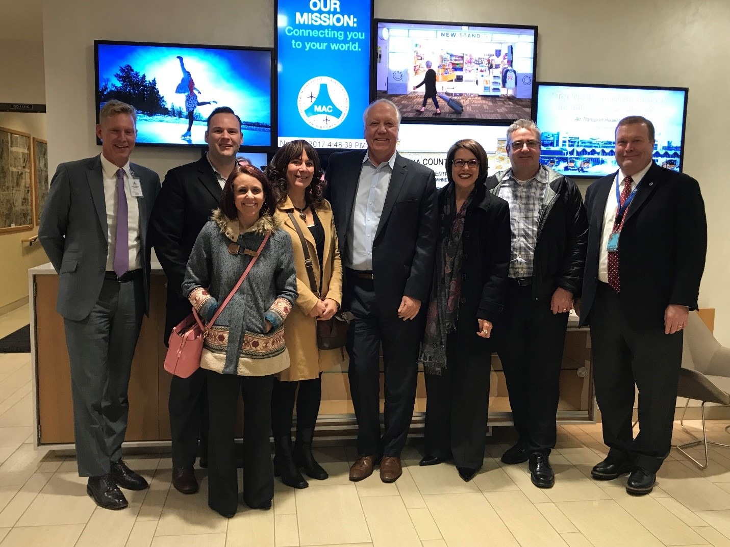 The TALENT Software Services Team during their Behind the Scenes Tour at MSP Airport hosted by Rick King