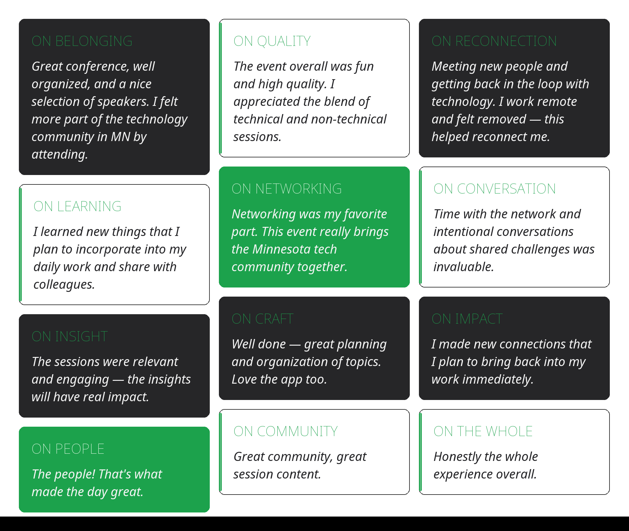 MnTech Connect testimonials